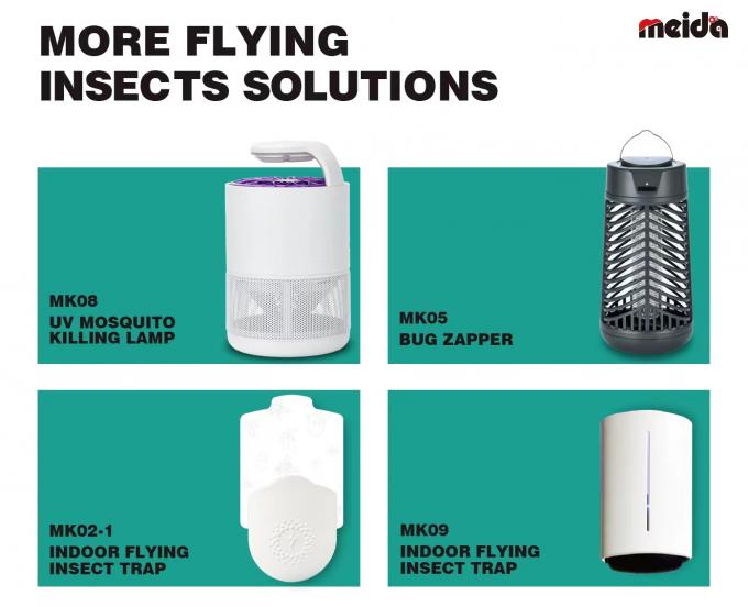 Mini UV395 Lâmpada elétrica de matar mosquitos com estado sólido e papel colado 12
