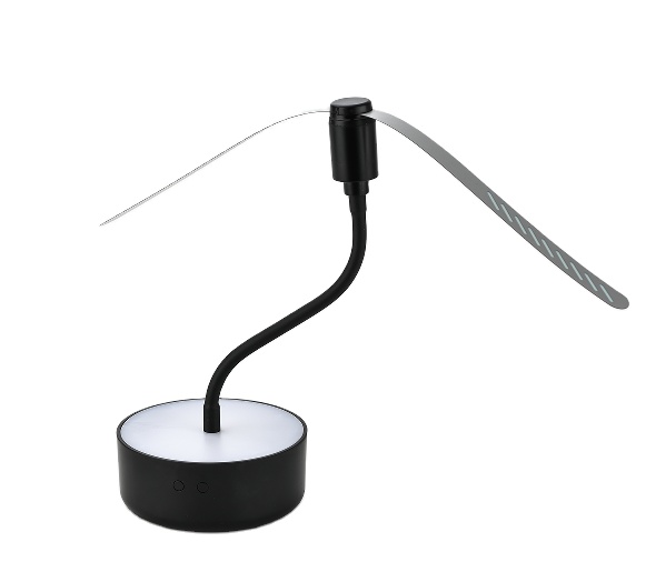 Ventilador de mesa portátil mantém as moscas longe a qualquer momento em qualquer lugar com lâminas macias e sem fragrância 2