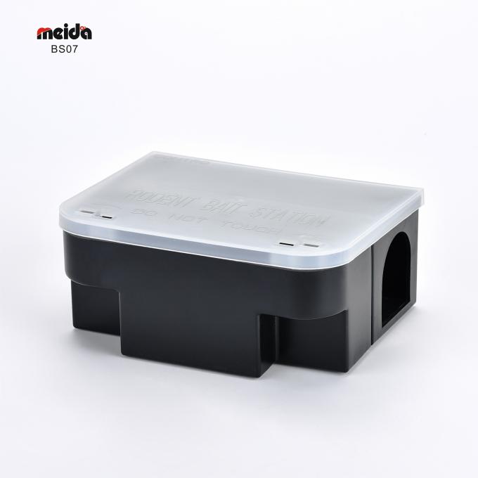 1 Capacidade de plástico durável rato rato roedores isco Snap Station caixa de controle de pragas 2