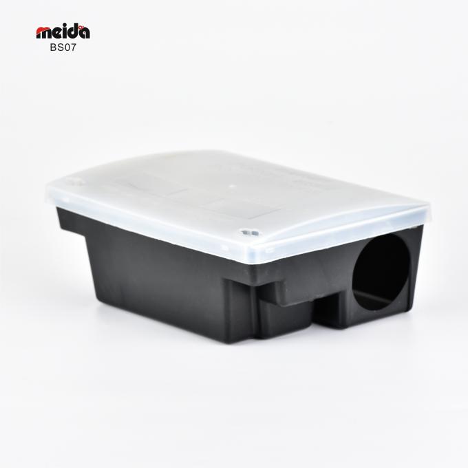 1 Capacidade de plástico durável rato rato roedores isco Snap Station caixa de controle de pragas 4