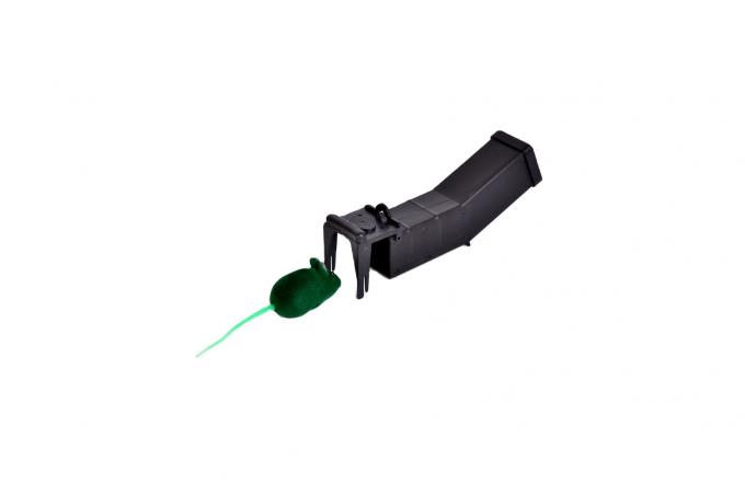0.5kg de túnel de plástico Humano tipo rato rato armadilha de captura não matar controle de roedores 17 * 4 * 4.1cm 2